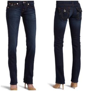 True Religion Billie Straight Leg Dark Wash Jean